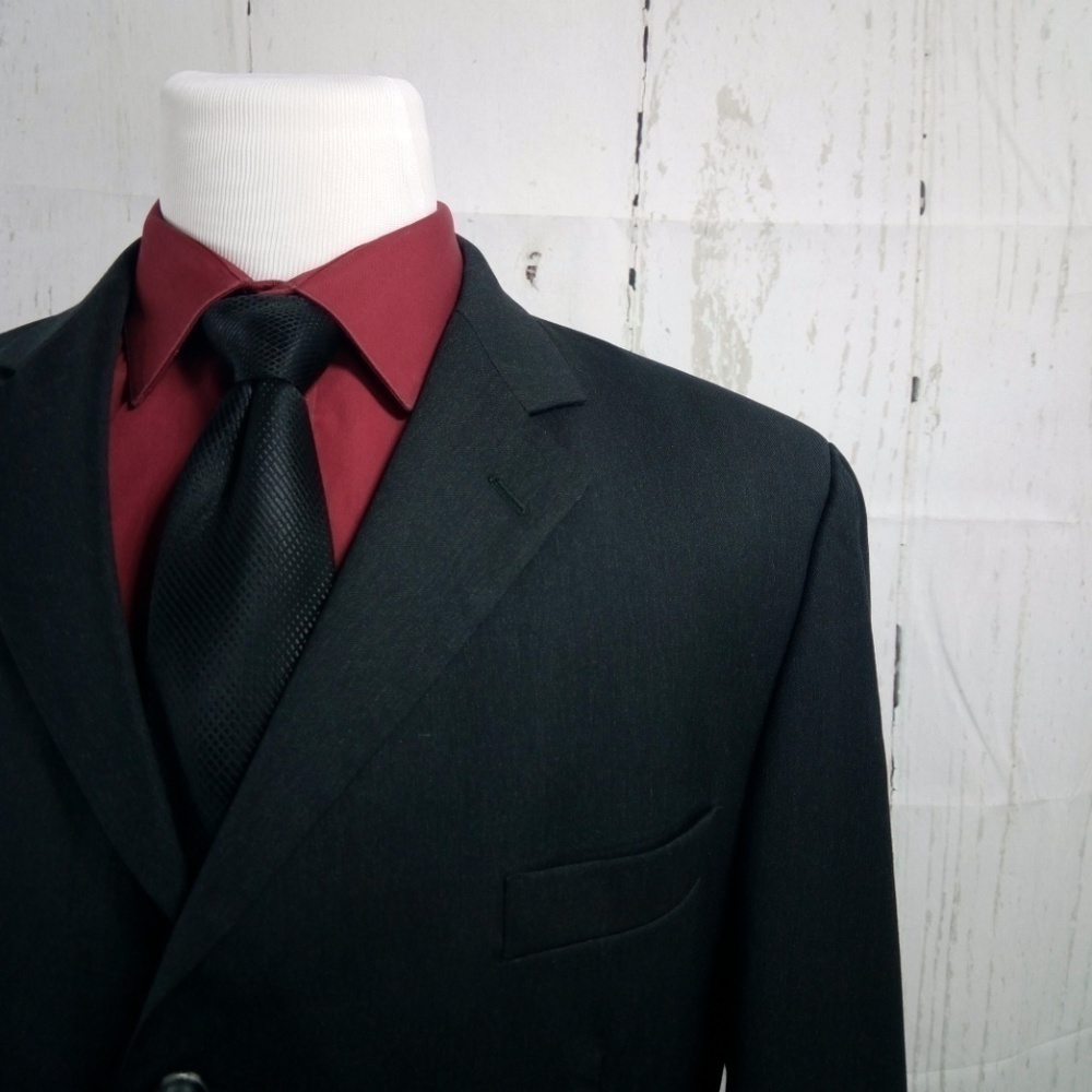 Joseph & Feiss 46R Charcoal Suit Blazer Sport Coat